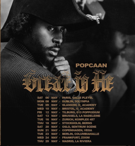 Great Is He Tour Dates By Popcaan