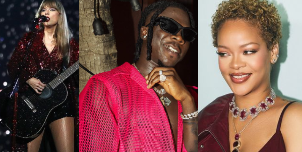 Taylor Swift, Stonebwoy, Rihanna