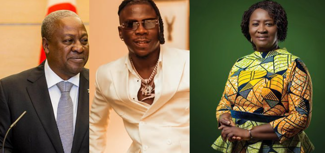 Mahama, Stonebwoy, VP Opoku Agyemang