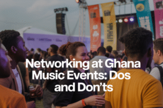 Networking at Ghana music events