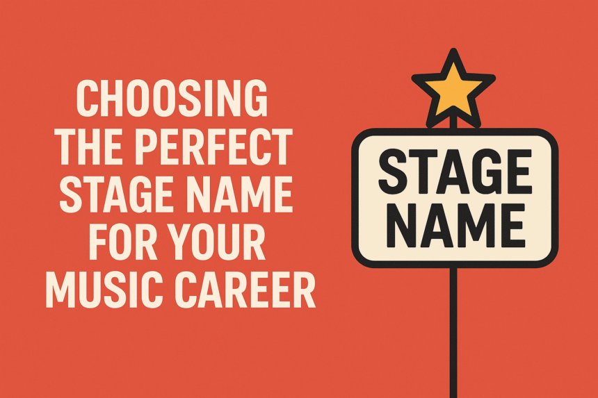choosing a stage name for music career