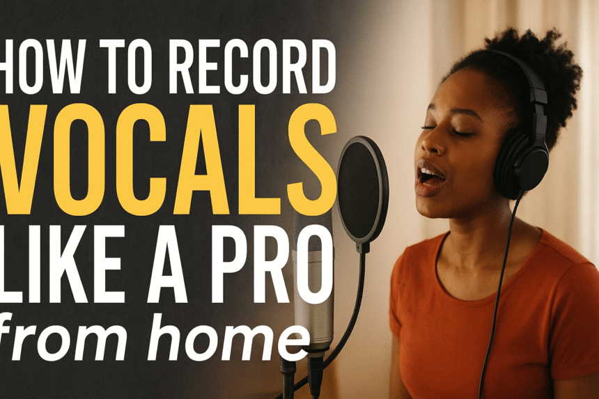 How to record vocals at home like a pro