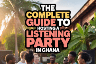 Hosting a listening party in Ghana